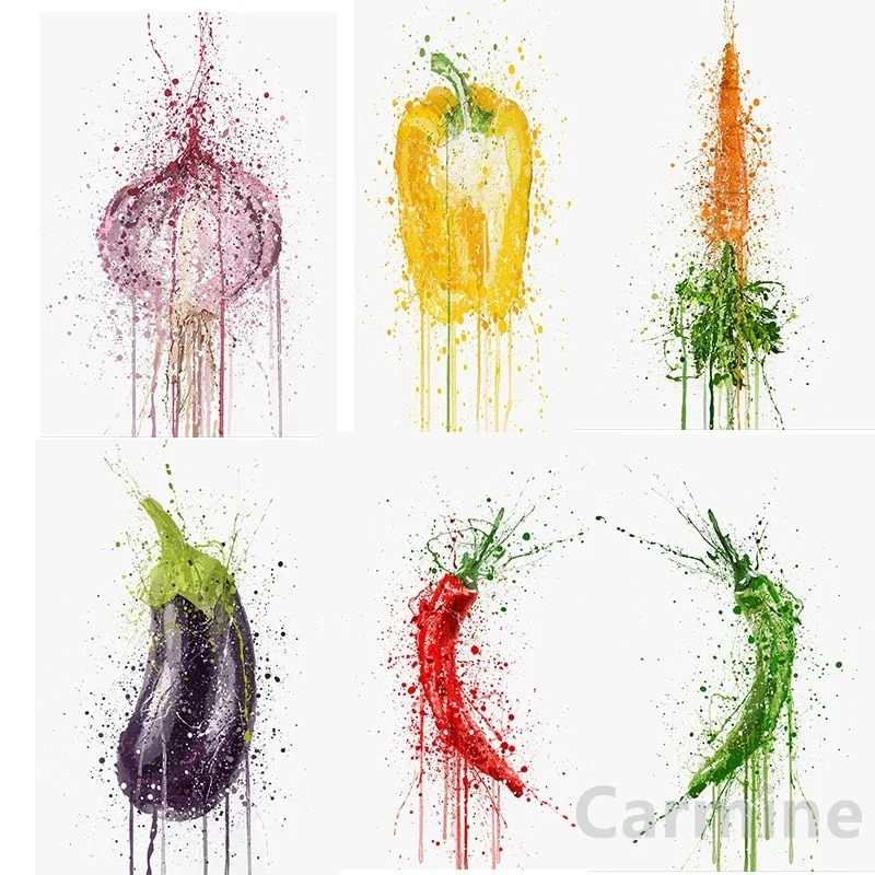 5D DIY Овощи Алмазная живопись Абстрактный Крестик Вышивка Стразы Картина Полный Круг и Квадратный Дрилл Домашнее Украшение.