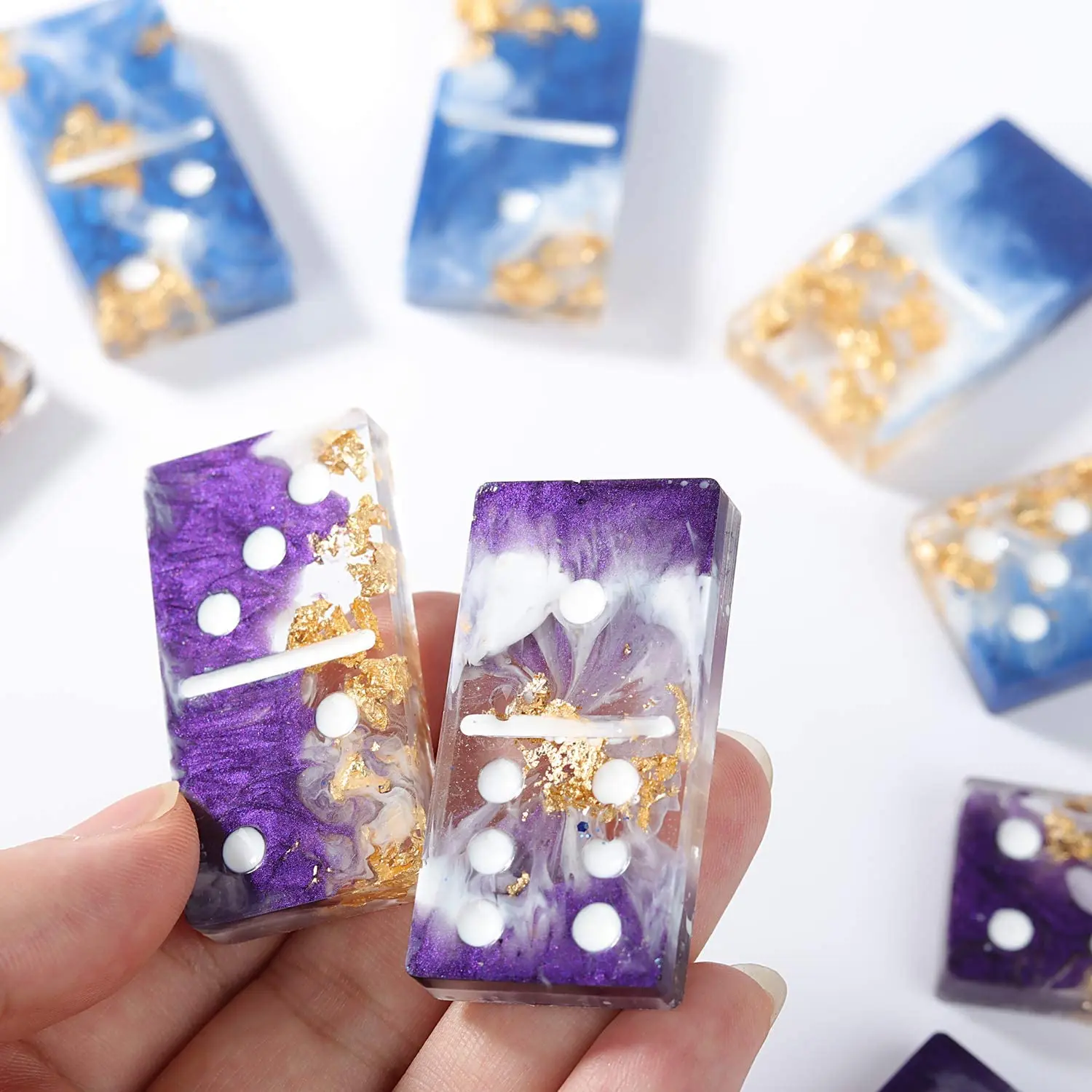 LET'S RESIN Resin Molds Domino Six Epoxy Silicone Game DIY for Personliz |
