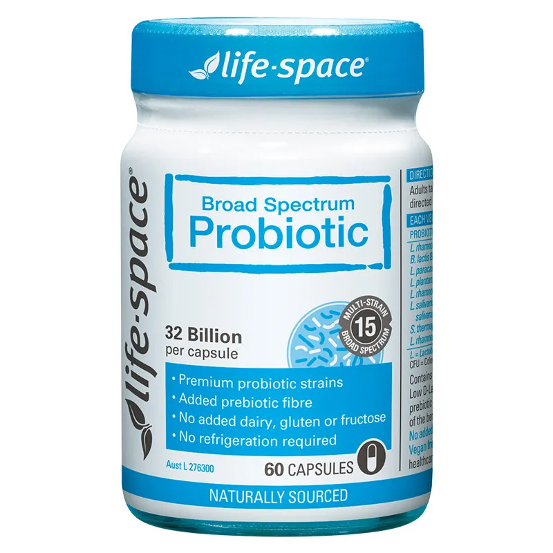 

Free shipping Broad Spectrum Probiotic 60 capsules Premium probiotic strains