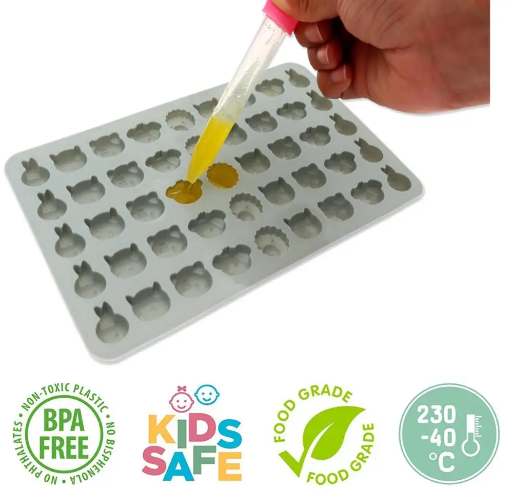 Силиконовые формы для торта с милыми животными форма шоколада конфет