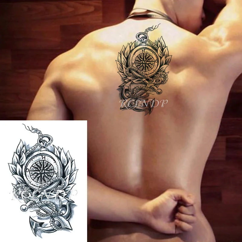 Водостойкая Временная тату-наклейка большой размер флэш-тату имитация тату
