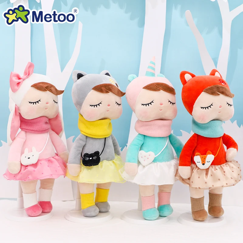 

2020 Metoo Dolls Stuffed Toys For Girls Baby Beautiful Unicorns Original Forest Angela Soft Animals For Kids Infants