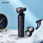 Электробритва Xiaomi Mijia Electric Shaver, бритва для бритья бороды для мужчин, сухое и влажное бритье, триммер, аккумуляторная моющаяся 3D головка с двойными лезвиями
