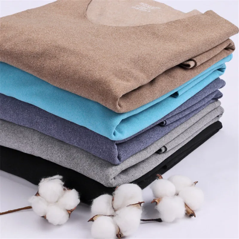 Обновленное двухстороннее бархатное мужское термобелье с V-образным вырезом