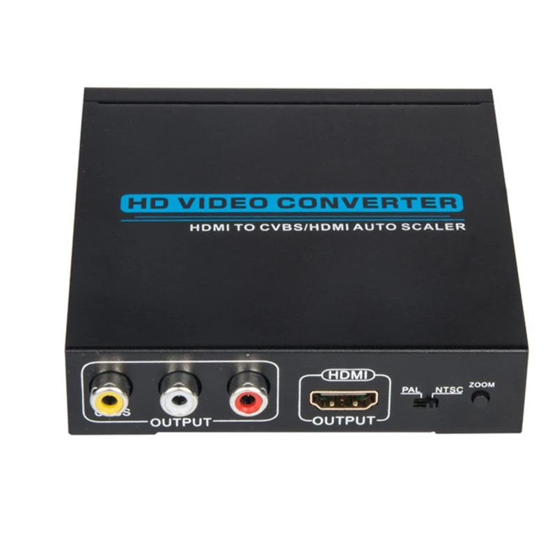 

Хит продаж-преобразователь HDMI в AV + HDMI с поддержкой видео PAL/NTSC HD преобразователь сигнала HDMI в AV + HDMI преобразователь с европейской вилкой