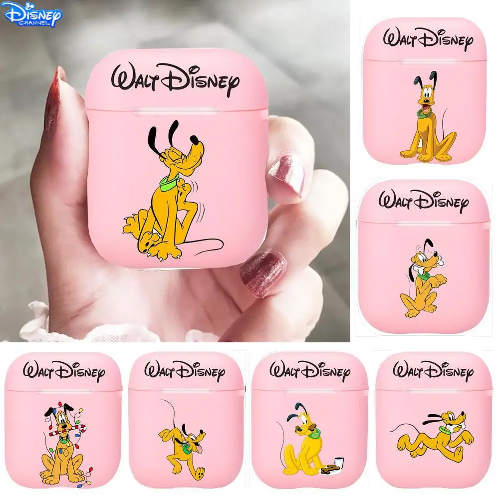 

2021 New Disney Pluto Silicone Bluetooth Wireless Earphone Case for AirPods Protective Cover Skin Accessories Pods Charging Box