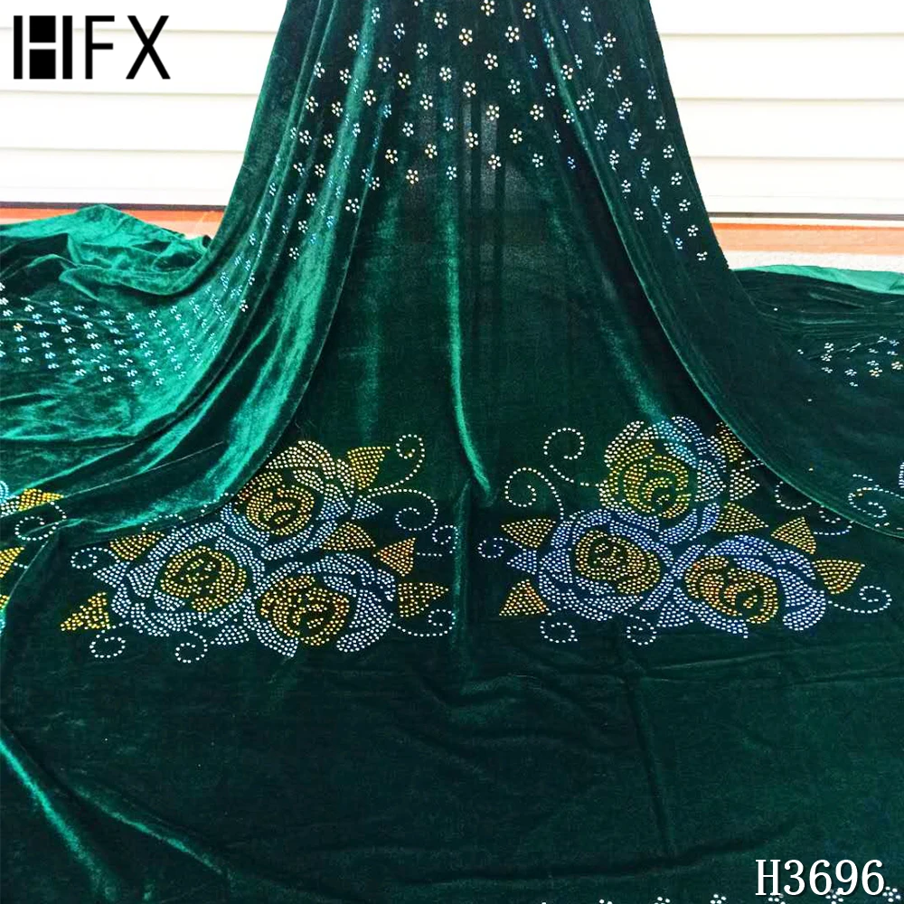 HFX французская кружевная ткань роскошная Вельветовая с вышивкой камнями