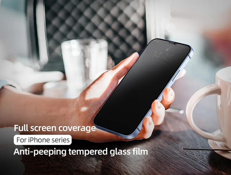 

1-2Pcs High-quality Anti Spy Tempered Glass for IPhone 12 Mini 11 Pro XS Max X XR 6 6s 7 8 Plus Privacy Glass Screen Protector