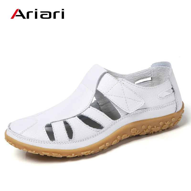 Женские кожаные сандалии Ariari на плоской подошве Женская пляжная повседневная