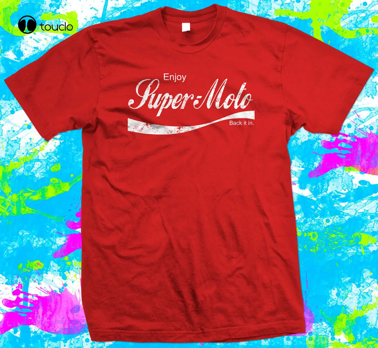 

Enjoy Supermoto - T Shirt - New - 4 Colour Options - Small To 3Xl - Free Post Custom Aldult Teen Unisex Digital Printing Xs-5Xl
