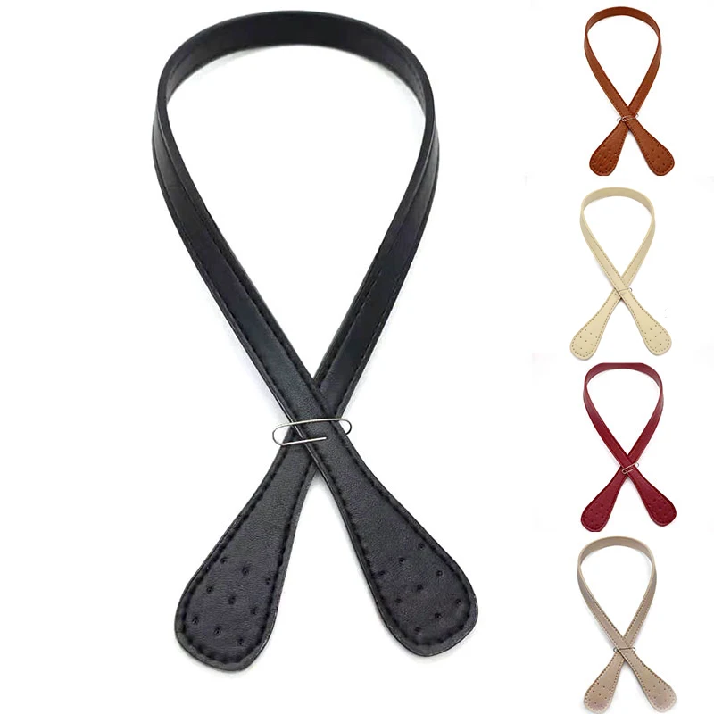 

2 Pcs Bag Belt Detachable PU Leather Handle Lady Shoulder Bag DIY Replacement Bag Accessories Handbag Band Handle Strap Band
