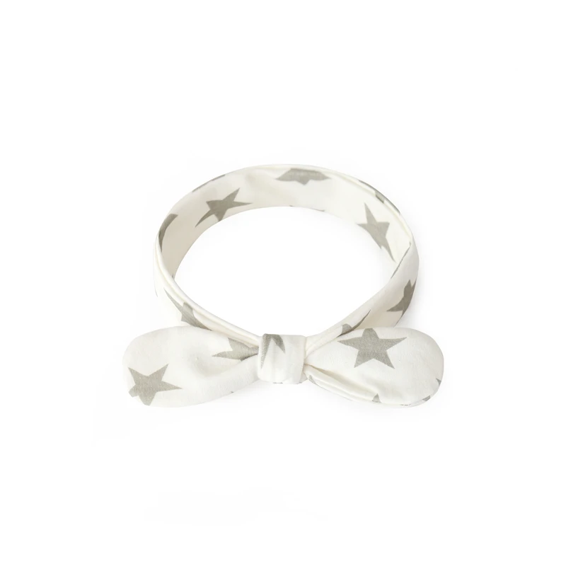 Аксессуары для волос маленьких девочек хлопковые повязки на голову с бантом и