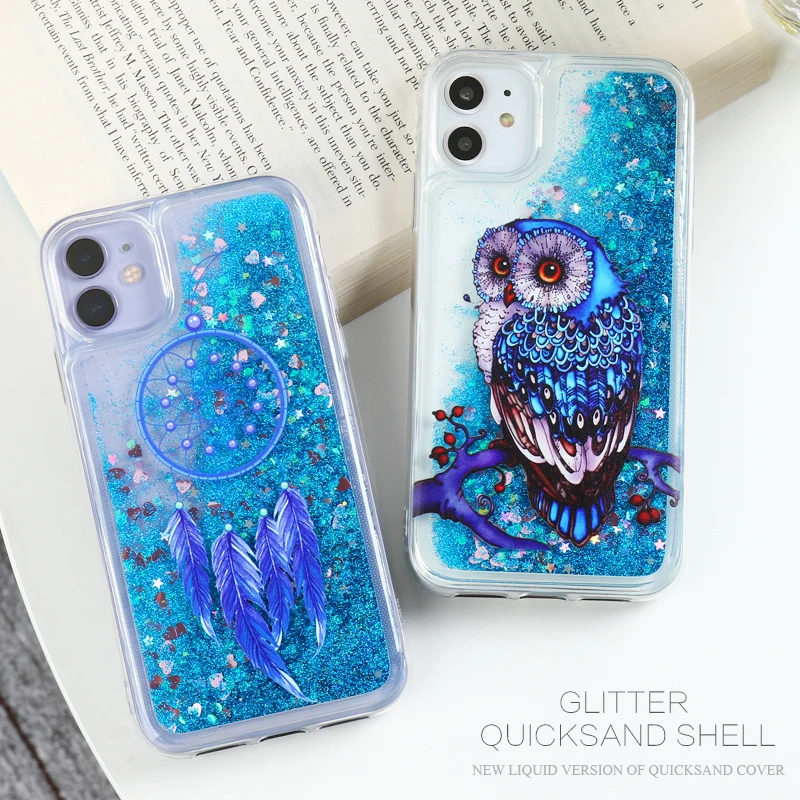 

Quicksand Glitter Case For Huawei P Smart Z 2019 2021 P20 P30 Pro P40 Lite Case Liquid Cover Honor 9X 9A 9 10 10X Lite 10i 8A 8X