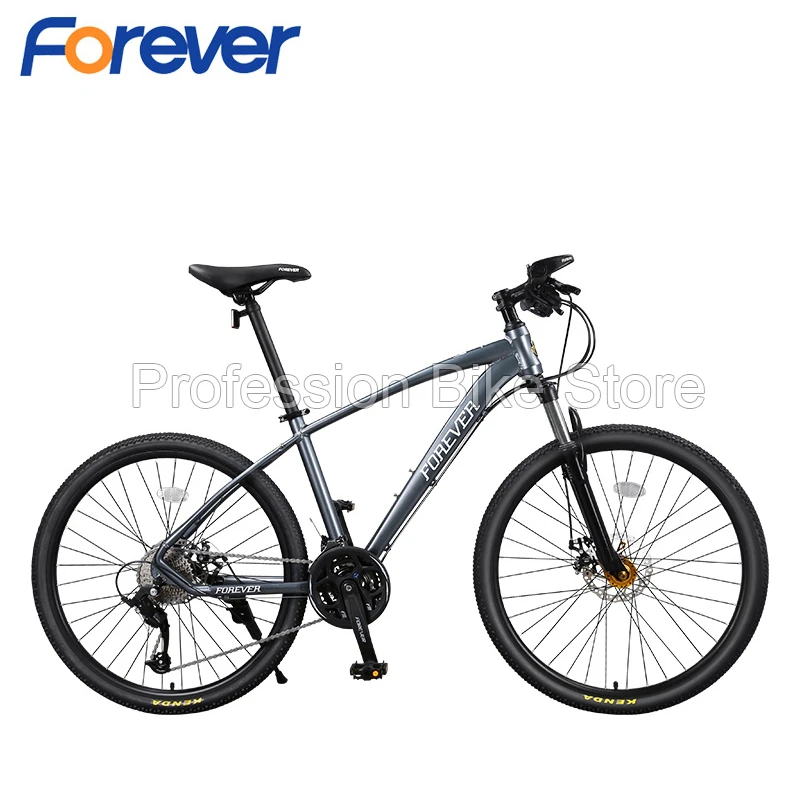 

Горный велосипед FOREVER P3 для взрослых с рамой из алюминиевого сплава, колеса 26 дюймов, 27 скоростей, регулируемая скорость, спортивный шоссейн...