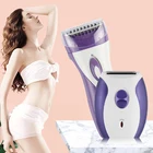 Перезаряжаемая Бритва для женщин, Женская бритва, Беспроводная Машинка для удаления волос на лице, триммер для зоны бикини, электрическая бритва для ног