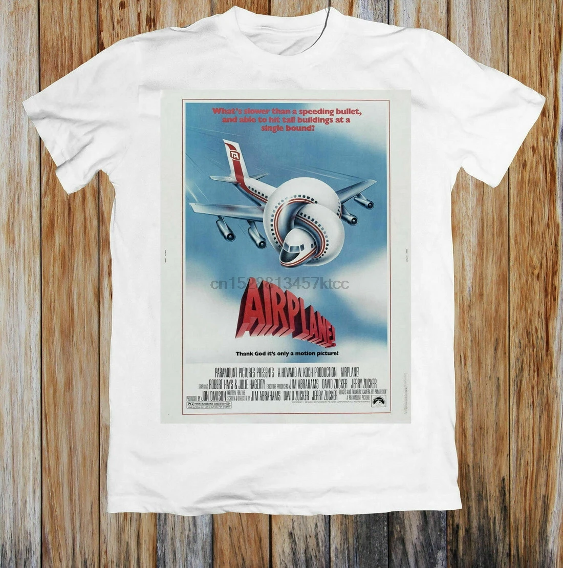 Самолет 80s постер фильма унисекс футболки футболка новые Забавные топы