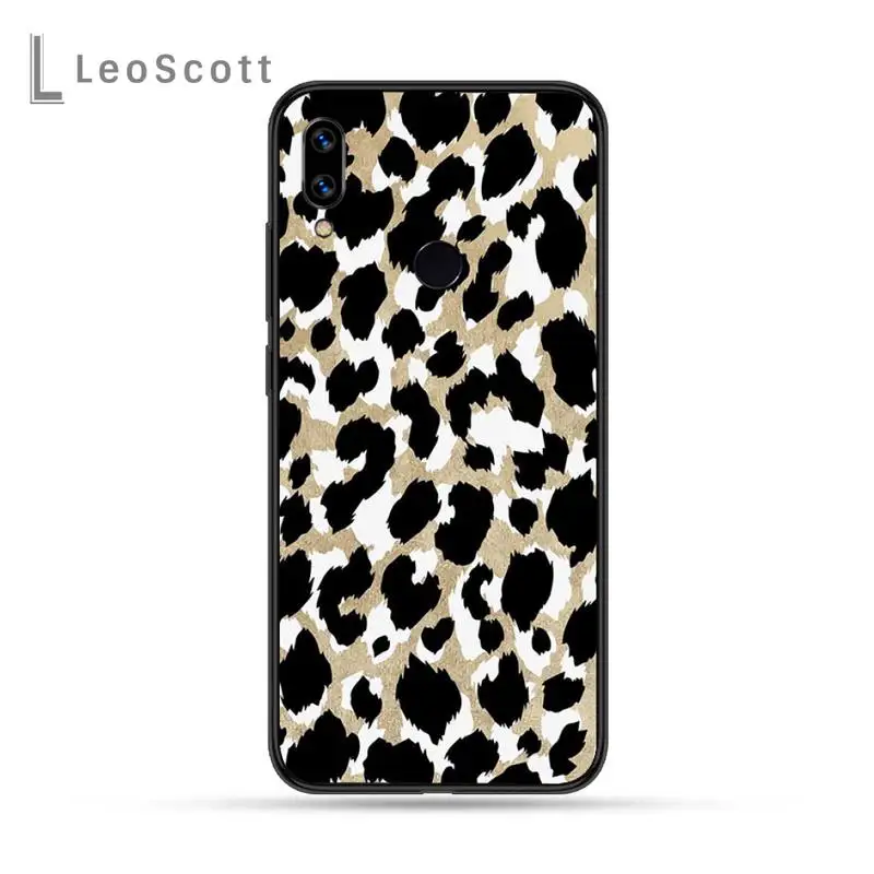 

Leopard Phone Case For Xiaomi Redmi Note 4 4x 5 6 7 8 pro S2 PLUS 6A PRO