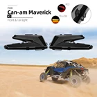 Задсветильник фары KEMIMOTO, черные задние фары s, задние фары с желтым светильник том для Can Am Maverick X3 XDS XRS Max Turbo R 2017 - 2021