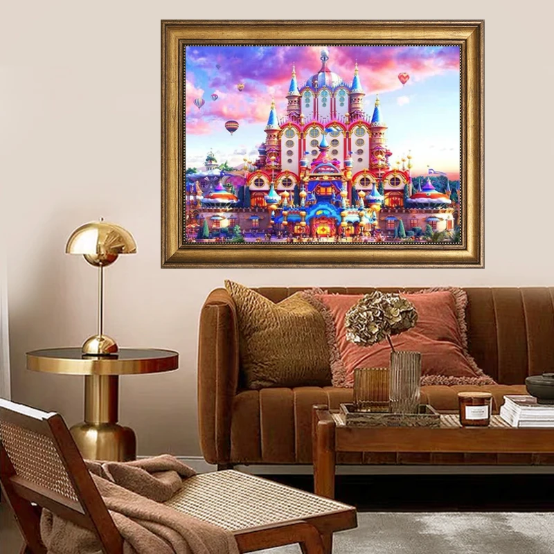 Набор для вышивки сделай сам мультяшный воздушный шар с изображением сказочного