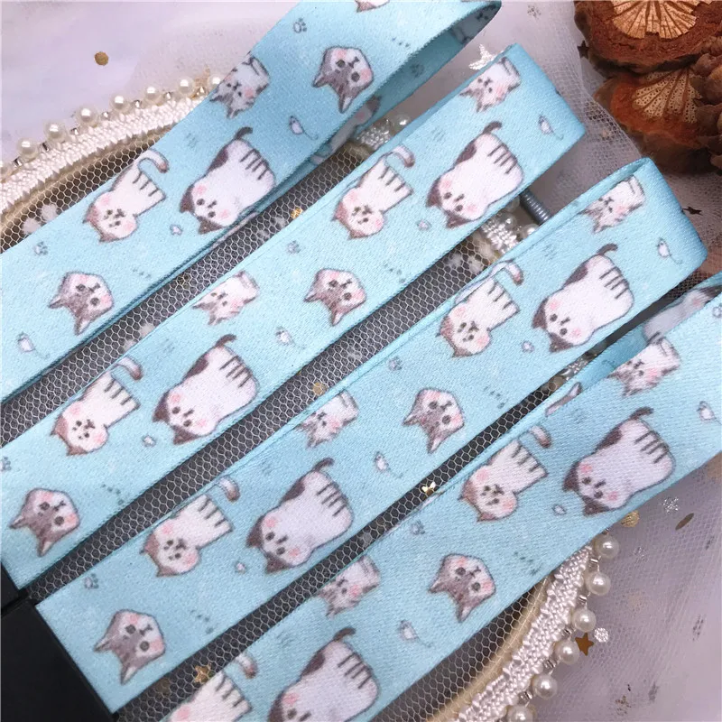 Милая мультяшная кавайная кошка ремешок для ключей ID-карт держатель USB-значка