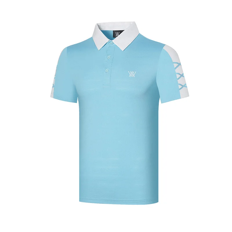 

Golf men's short-sleeved T-shirt 2021 summer quick-dry breathable Polo shirt slim sports casual jersey