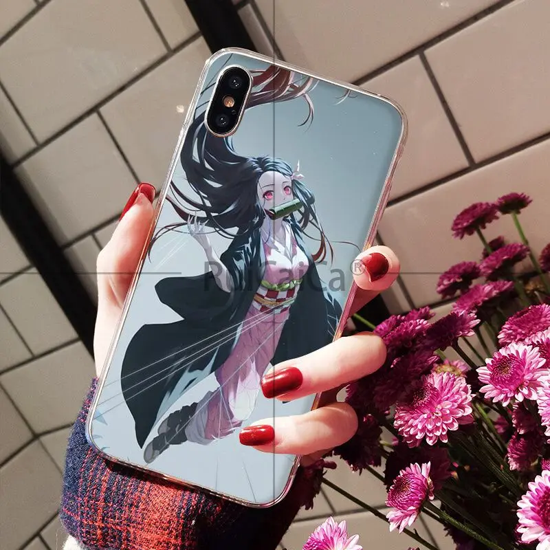 Ruicaica demon slayer аниме ТПУ мягкий силиконовый прозрачный чехол для телефона Apple iPhone 8 7 6 6S Plus X XS MAX 5 5S SE XR чехол