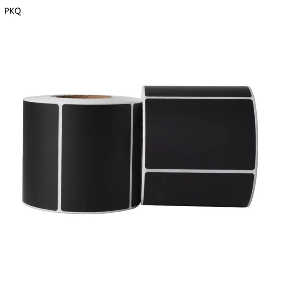 Черные полипропиленовые ярлыки черные пластиковые наклейки синтетические