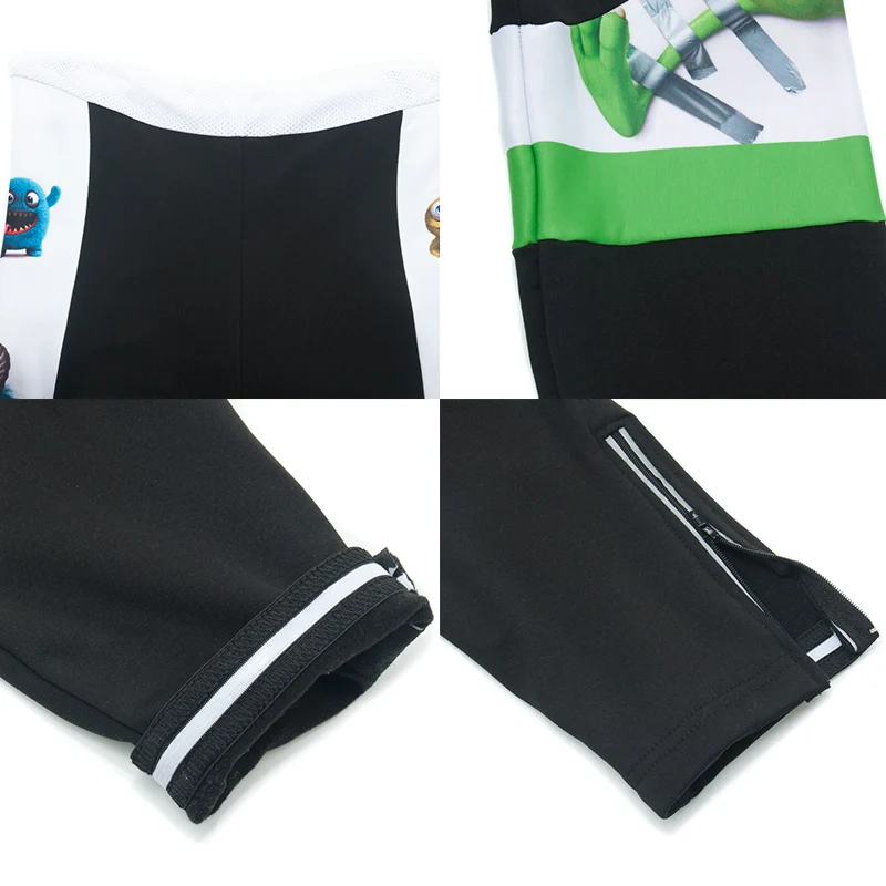 Crossrider 2022 Winter Thermal Fleece Cartoon Cycling Clothing MTB Bike Jersey Ropa Ciclismo Bicycle Clothes Mens Long Bib Set | Спорт и