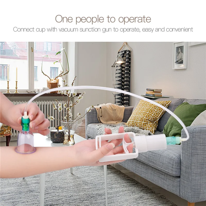 Терапевтические вакуумные банки 12 шт./компл. для терапии тела чашки массажа спины