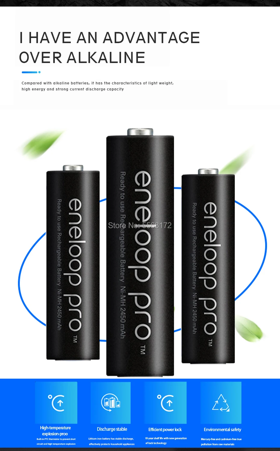 

16PCS Panasonic Original AA Battery 2500mAh 1.2V Ni-MH AA Camera Flashlight Toy Rechargeable Batteries Great Power