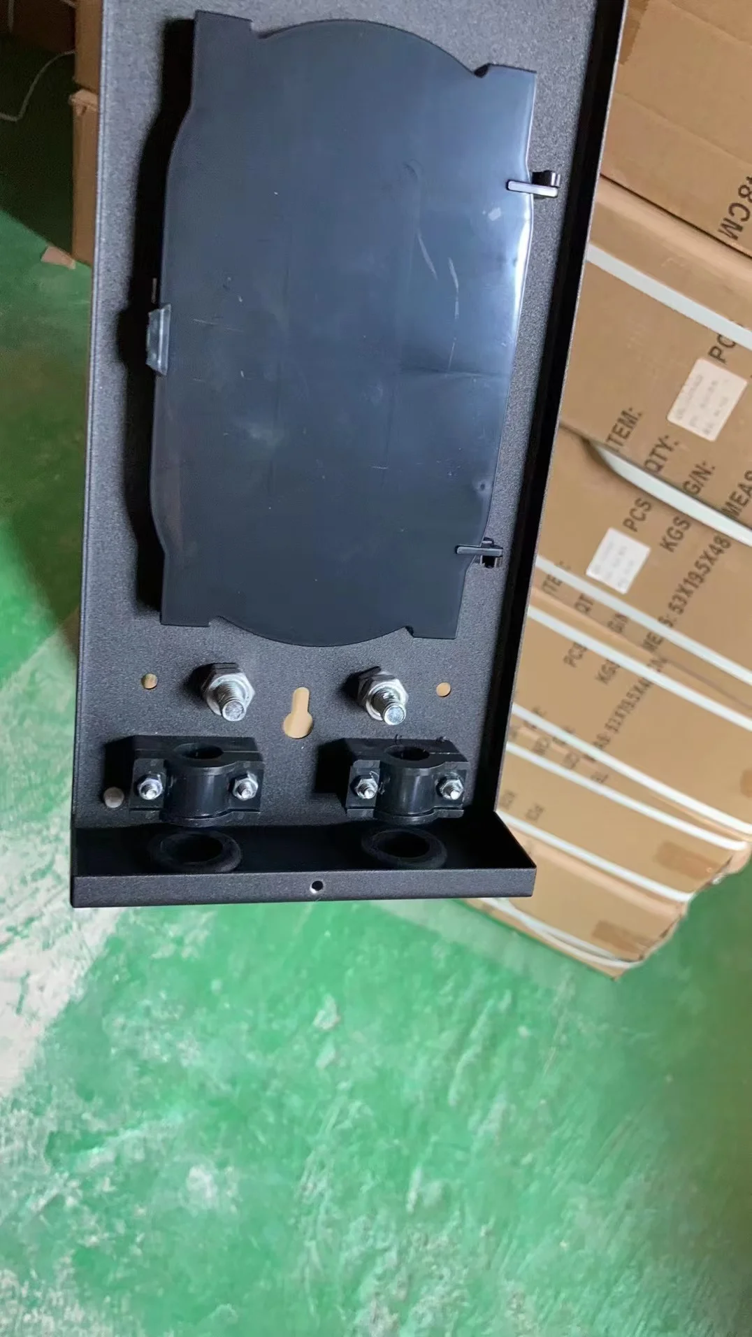 16 core fiber optic termination box fully installed LC pigtail&adapter SPCC 8 ports patch panel ftth distribution ELINK