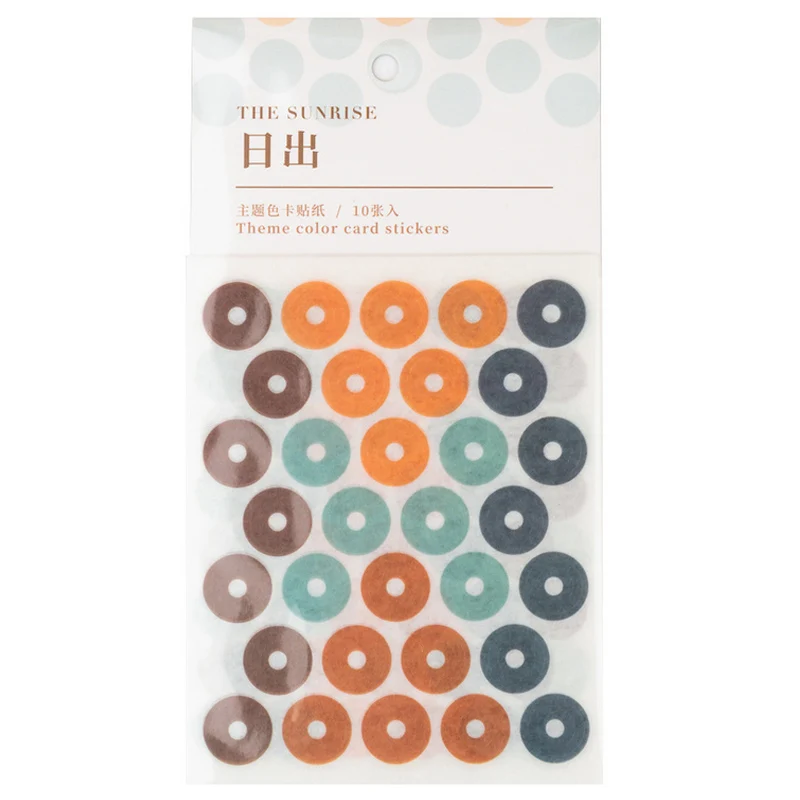 10 шт./партия галерея точечная однотонная бумага наклейка украшение сделай сам ablum