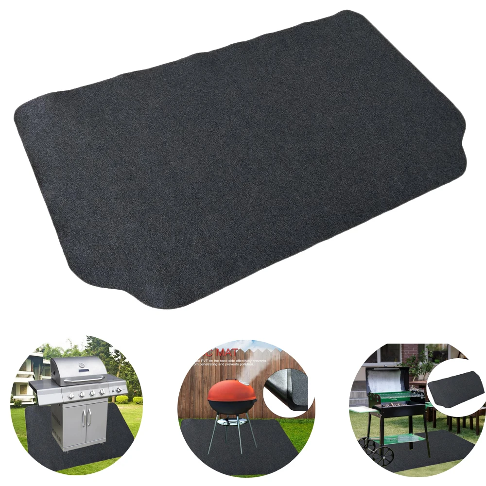Under The Grill Mat Grilling Gear Gas Electric Use This Absorbent Pad Floor to Protect Decks | Дом и сад