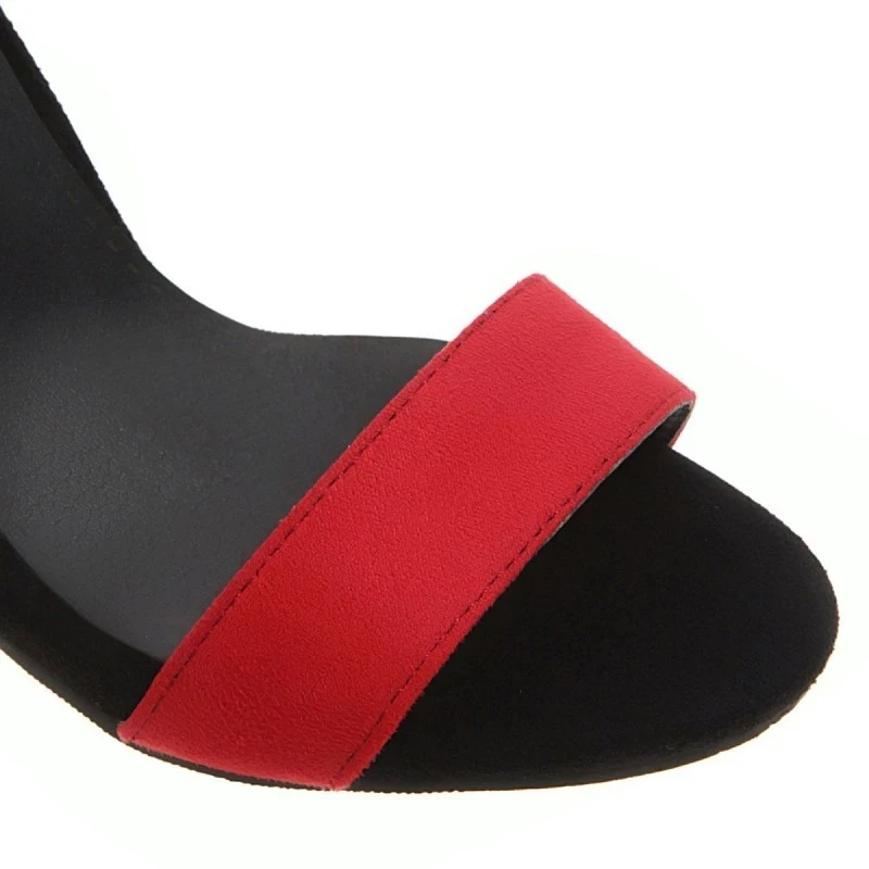 Размера плюс дамские босоножки на высоком каблуке Женская обувь летние женские