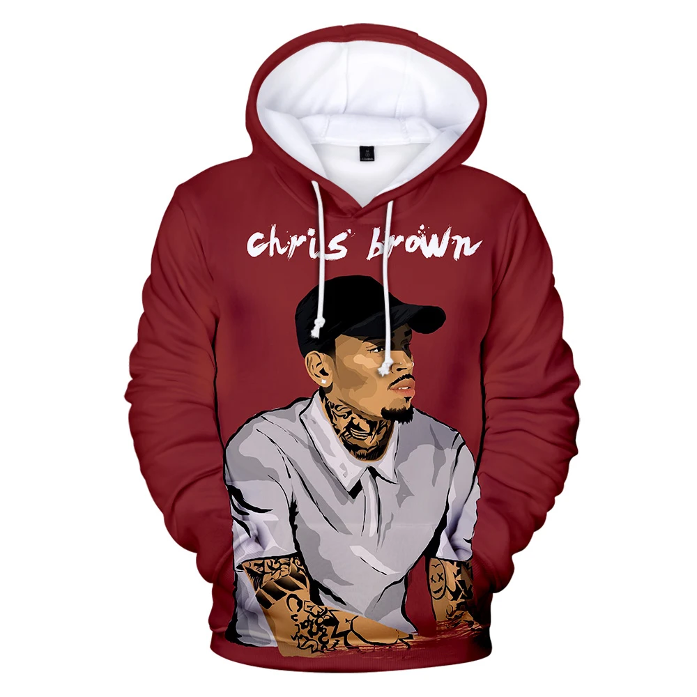 2020 модный дизайн 3d Chris Brown Мужские Молодежные Кофты с капюшонами футболки на