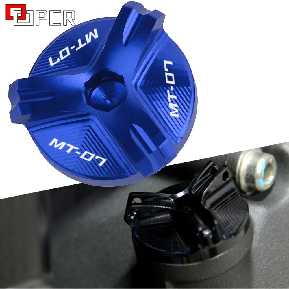 Винт крышки фильтра масла двигателя CNC мотоцикла для Yamaha MT 07 MT07 FZ07 FZ трассировщик