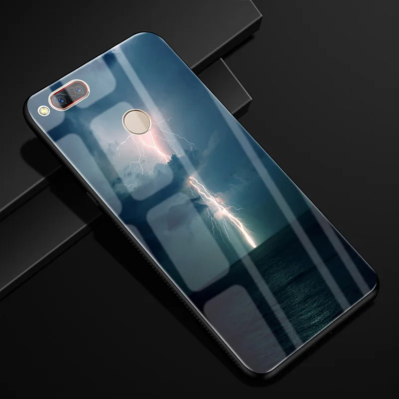 For ZTE Z17 mini Case 5.2'' Glass Hard Back Cases For ZTE NUBIA Z17 mini Case Tempered Glass Cover Z17mini Z 17 NX569H NX569j