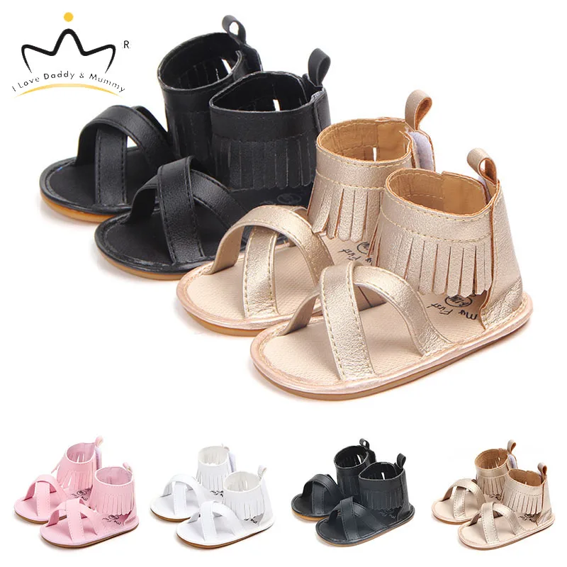 Новинка летние сандалии из мягкой искусственной кожи для девочек Нескользящие