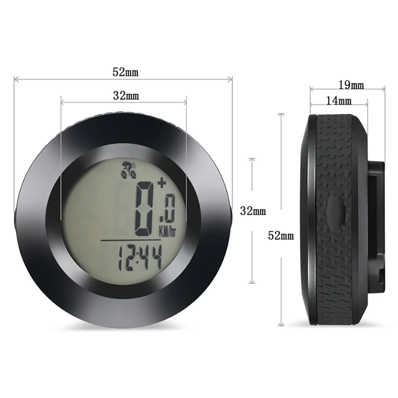 

Bike Speedometer Wireless, 3 Color LCD Backlight Display Waterproof Mountain Bike Speedometer with Automatic Wake-Up
