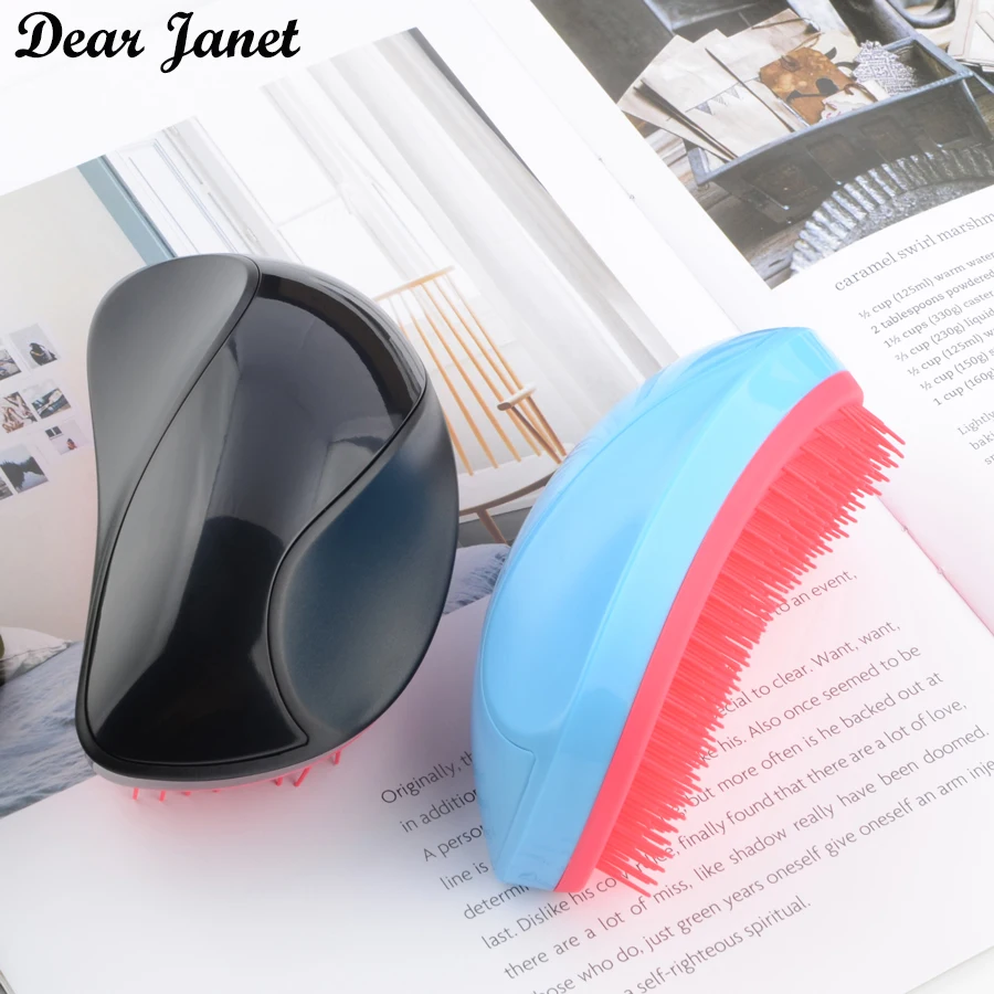 5 шт. милая расческа для волос профессиональная сглаживания 3 вида цветов ABS