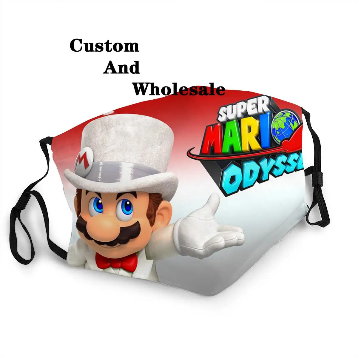 Маска для лица с 3D-принтом Super Mario многоразовая противовирусная ткань маска Марио