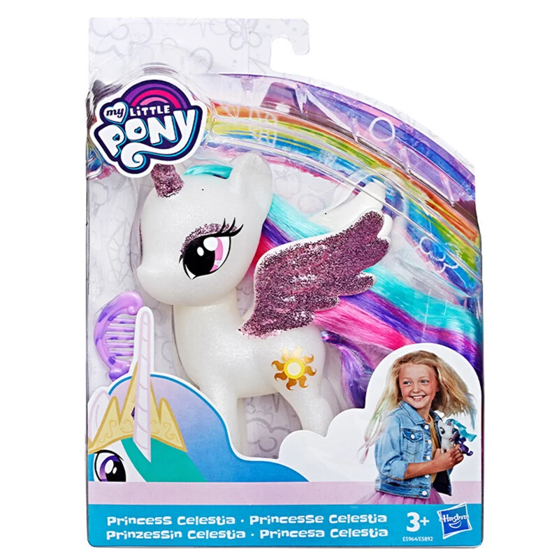 E5892 CELESTIA 15 см игрушки My Little Pony королевская принцесса Луна Принцесса Селестия блестки ПВХ фигурка Коллекционная модель куклы - Цвет: E5892 CELESTIA