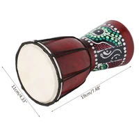 4 inch professional african djembe drum bongo wood good sound musical instrument