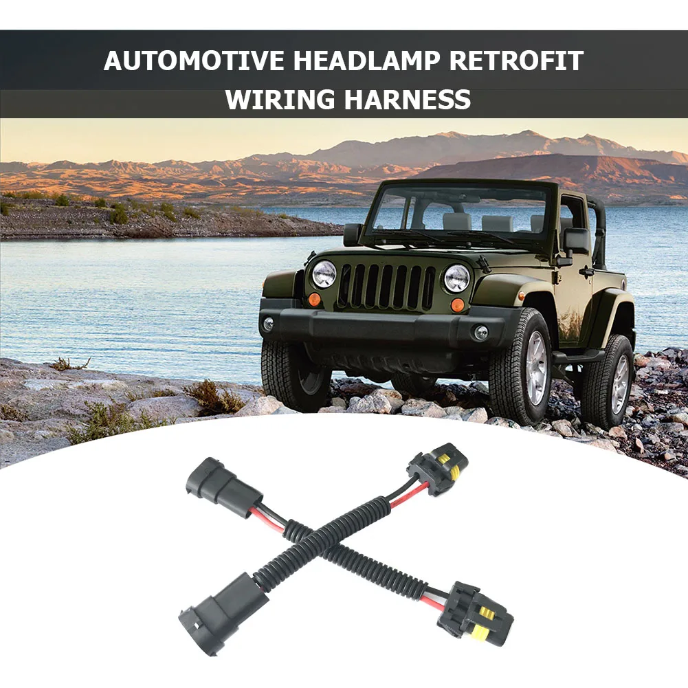 

2pcs 9005 9006 Female to H11 Male Wiring Harness Adapter Socket for Headlight Multi-functional Headlight Connector Fuse Socket
