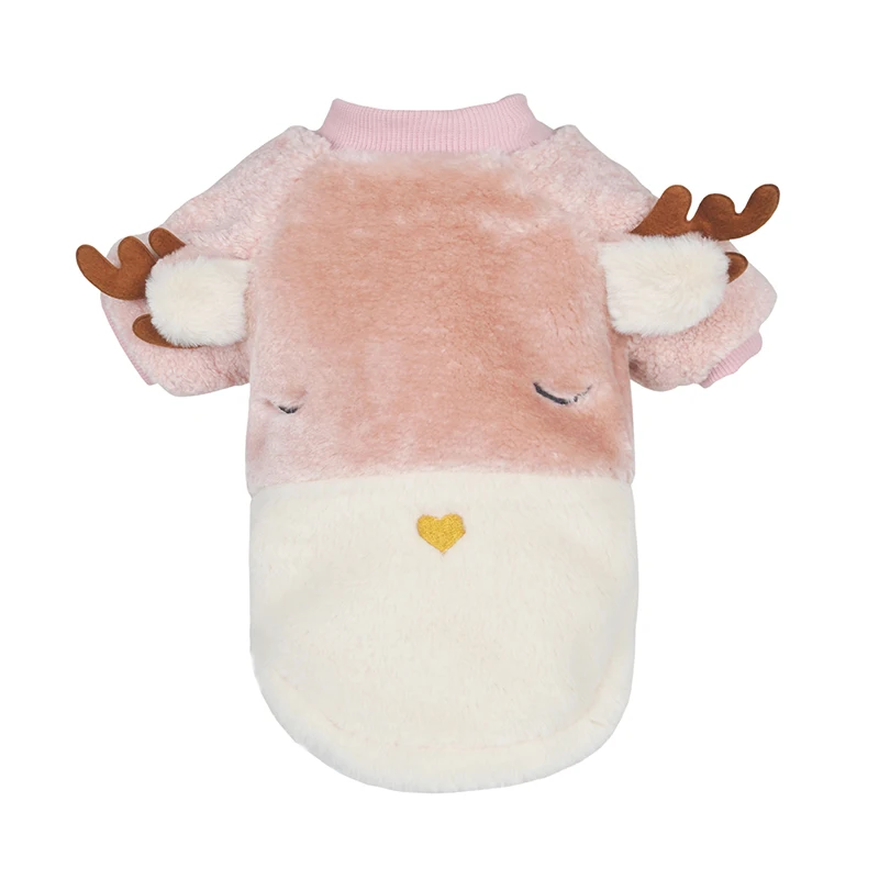 Симпатичная зимняя теплая куртка для питомцев пальто из искусственного меха