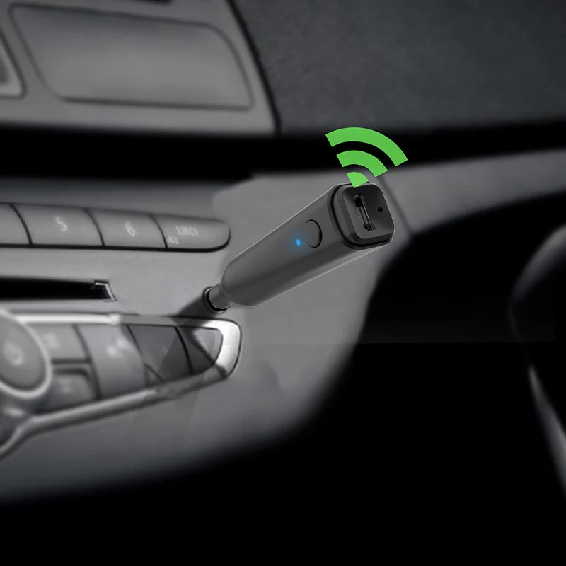 Новый автомобильный аудио беспроводной Bluetooth приемник передатчик адаптер V5.0 AUX 3 5