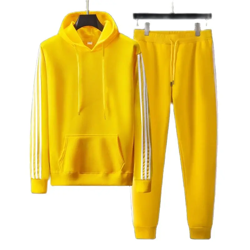 

Men's casual hooded sweater suit autumn new style youth men and women fashion sportswear couple running two-piece suit