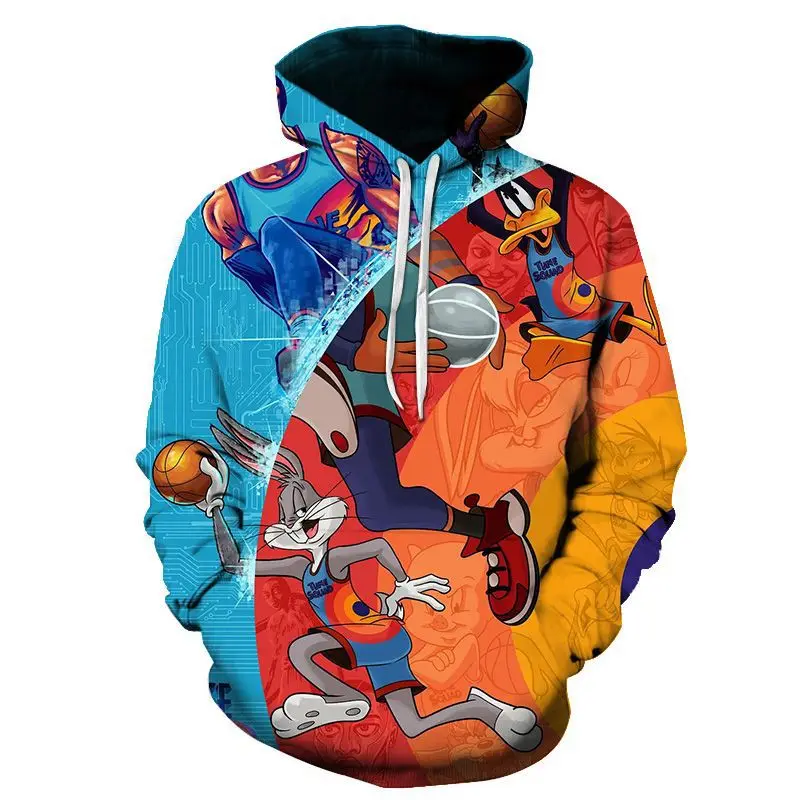

2021 Баскетбол We Win Space Jam A New Legacy Косплей Толстовка свитер Свитшот пальто Верхняя одежда для детей и взрослых с 3D печатью