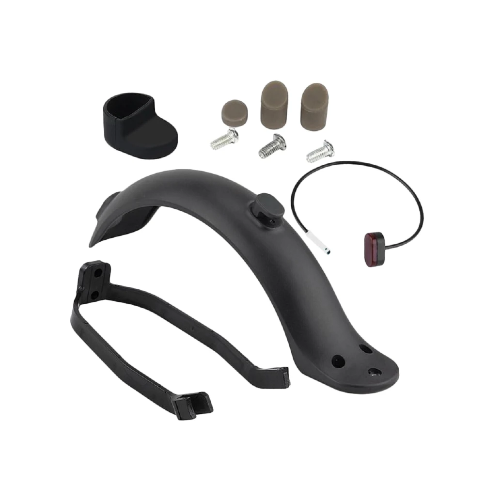 

1 Set Lightweight ABS Rear Mudguard Fender+Taillight for Xiaomi M365 Electric Scooter Brake Light Taillight+Mudguard Fender+Hook