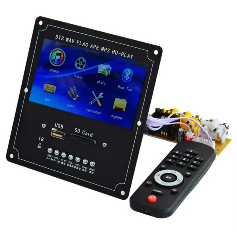 4 3 дюймов Lcd аудио видео декодер плата Dts без потерь Mp4 Mp5 Fm Usb Sd - Цена: 3 192,49 руб.